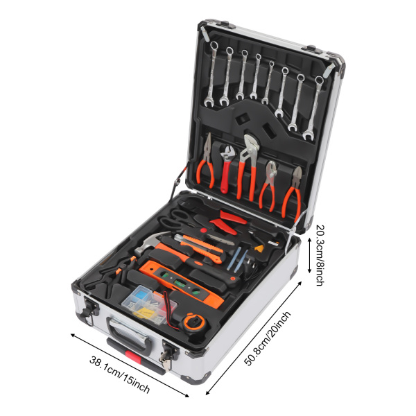 Estuche trolley juego de herramientas, juego de herramientas de mano para el hogar, juego mixto de herramientas de mano