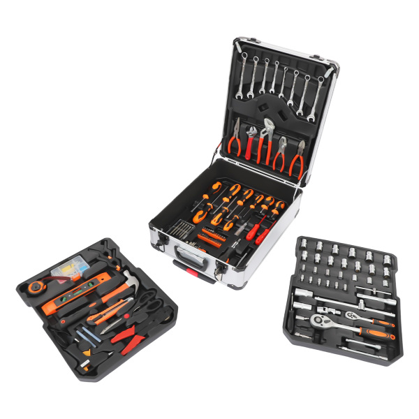 Estuche trolley juego de herramientas, juego de herramientas de mano para el hogar, juego mixto de herramientas de mano