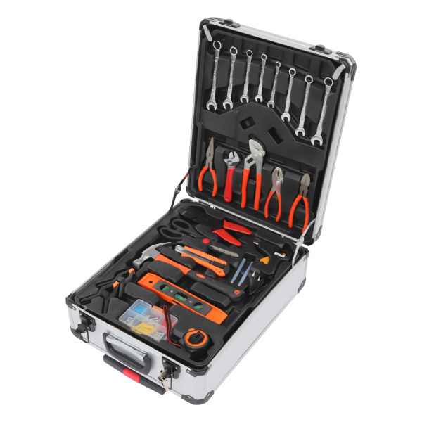 Estuche trolley juego de herramientas, juego de herramientas de mano para el hogar, juego mixto de herramientas de mano