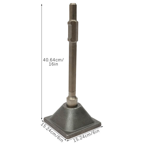 Vástago y placa de apisonador para martillo neumático hexagonal, vástago y placa de apisonador, apisonador hexagonal