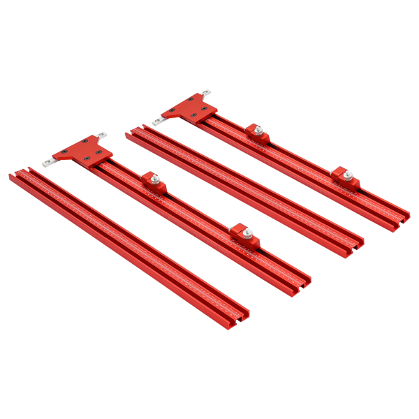 Carril guía de posicionamiento para sierra de carril, Cuatro regletas de 11.8*1.8in, con un alcance máximo de 54,9 pulgadas Carril guía de posicionamiento para sierra de carril, Cuatro regletas de 11.8*1.8in, con un alcance máximo de 54,9 pulgadas