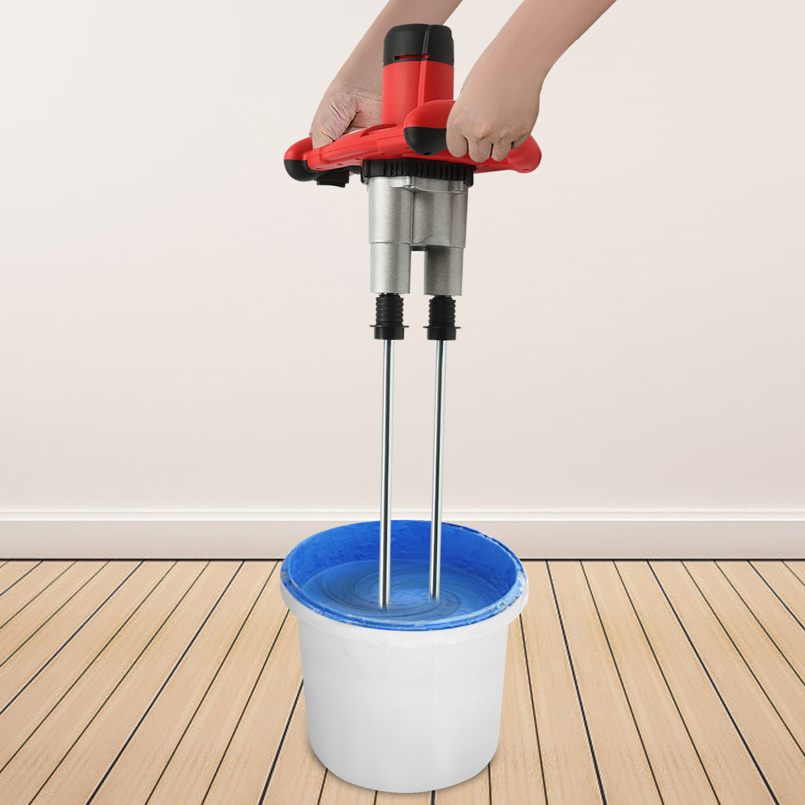Agitador de pintura y mortero de 1800 W, mezcladores para hormigón, pintura, betún, etc., 6 velocidades opcionales Agitador de pintura y mortero de 1800 W, mezcladores para hormigón, pintura, betún, etc., 6 velocidades opcionales