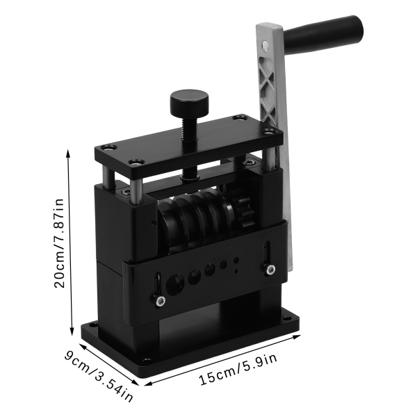 Peladora de cables manual, Herramienta peladora de cables, Altura ajustable de la cuchilla: 15mm, 100RPM, 15*9*20cm, Negro