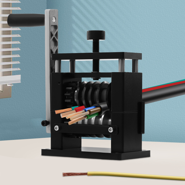 Peladora de cables manual, Herramienta peladora de cables, Altura ajustable de la cuchilla: 15mm, 100RPM, 15*9*20cm, Negro