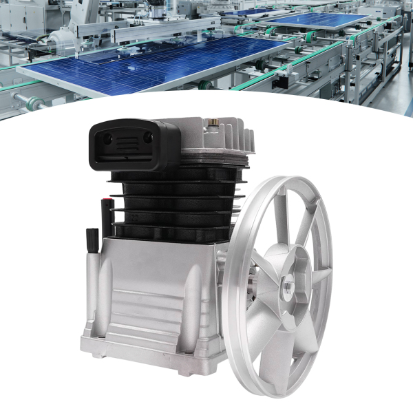 Cabezal de bomba para compresor de aire, Cabezal de compresor de aire con 2 cilindros, 960RPM, 32*27*31cm