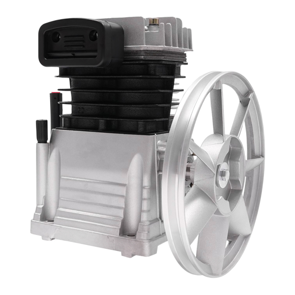 Cabezal de bomba para compresor de aire, Cabezal de compresor de aire con 2 cilindros, 960RPM, 32*27*31cm
