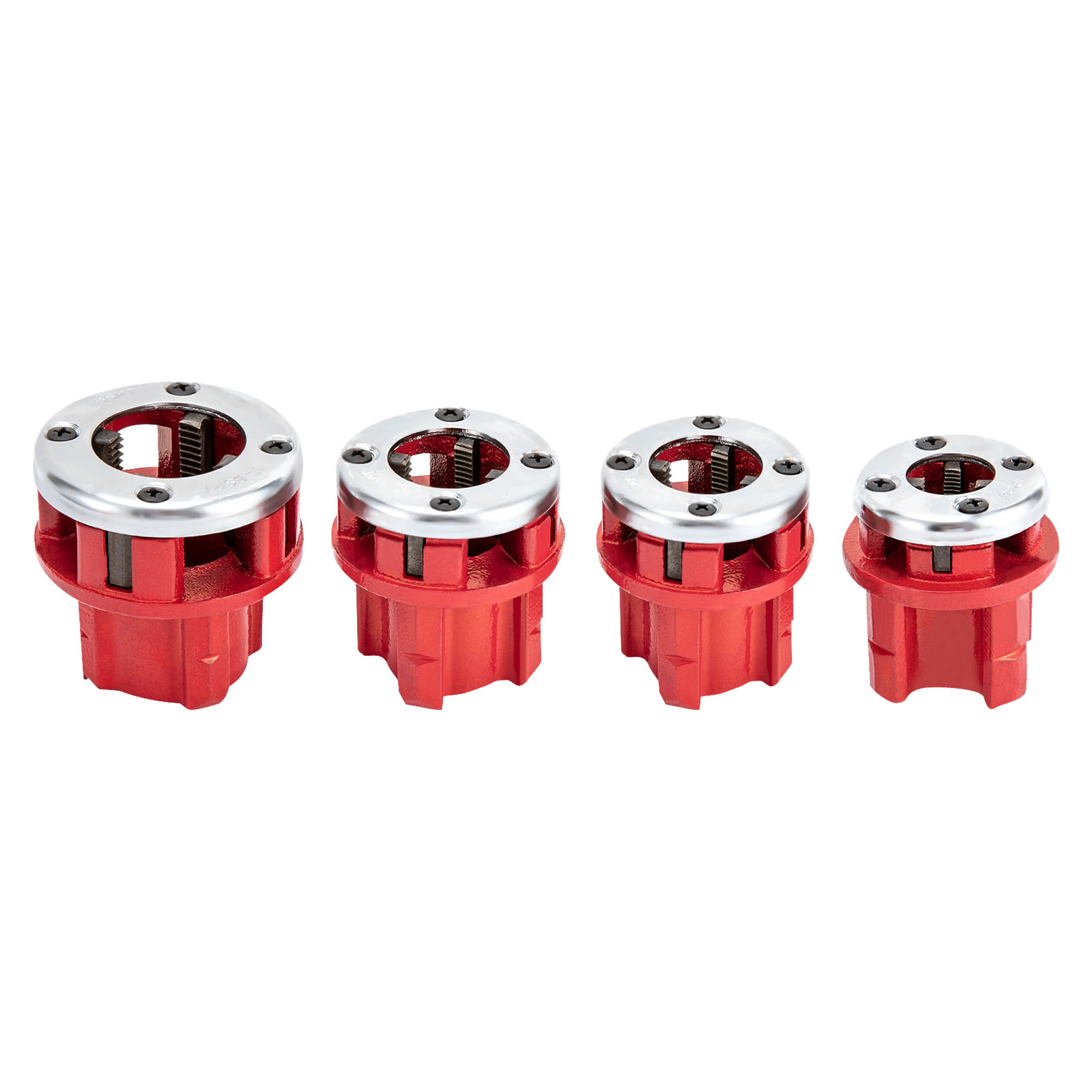 Juego de 5 troqueles 3/8", 1/2", 3/4", 1", 1-1/4" herramientas para roscar tubos, herramientas de corte para fontaneros Juego de 5 troqueles 3/8", 1/2", 3/4", 1", 1-1/4" herramientas para roscar tubos, herramientas de corte para fontaneros