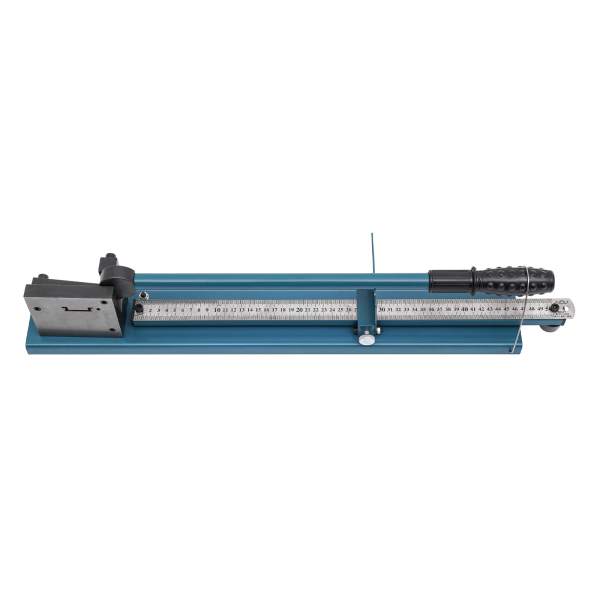 Máquina cortadora de raíles, Cortadora de raíles guía con regla de medición, Ancho de corte: 35-40cm, Azul