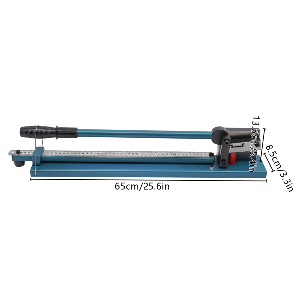 Máquina cortadora de raíles, Cortadora de raíles guía con regla de medición, Ancho de corte: 35-40cm, Azul Máquina cortadora de raíles, Cortadora de raíles guía con regla de medición, Ancho de corte: 35-40cm, Azul