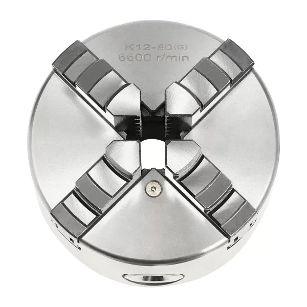 CNCEST Portabrocas profesional con 4 mandíbulas de 80 mm de diámetro para tornos CNCEST Portabrocas profesional con 4 mandíbulas de 80 mm de diámetro para tornos