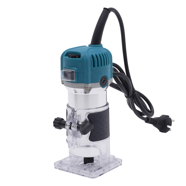 Fresadora compacta, Herramienta manual compacta para madera, Recortadora de madera de 6 velocidades variables