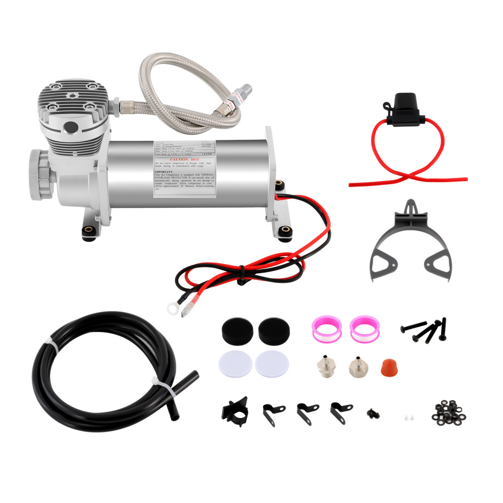 Kit de compresor de aire de 12 V y 200 PSI, compresor de suspensión ...