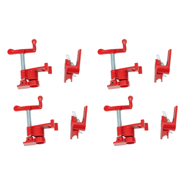 Juego de abrazaderas para tubos para encolar madera, Juego de abrazaderas para tubos para encolar madera de 3/4" Juego de abrazaderas para tubos para encolar madera, Juego de abrazaderas para tubos para encolar madera de 3/4"