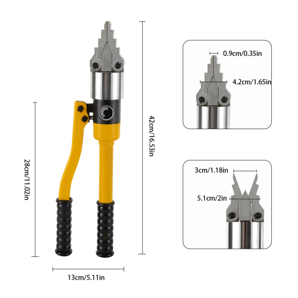 Separador de brida hidráulica portátil YQ-30, separador Manual de brida del esparcidor del reborde hidráulico del reborde de 8 toneladas