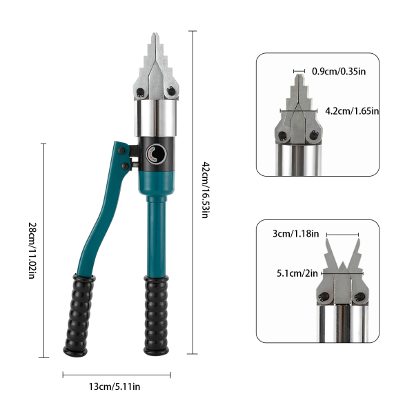 YQ-30 8T 30MM Separador de brida hidráulica portátil, Kit de herramientas divisorias de esparcidor hidráulico, integrado de mano
