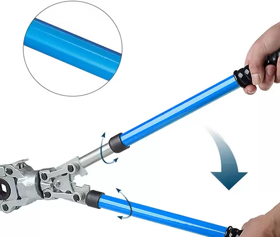 Herramienta de crimpado de 12-32 mm Cabeza giratoria Herramienta de crimpado de tubo de 360 grados