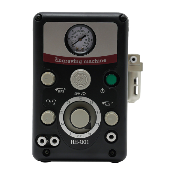 Máquina de grabado neumática por impacto, Máquina de grabado neumática, Velocidad del mango: 400-8000RPM, 27*13*21cm, Negro