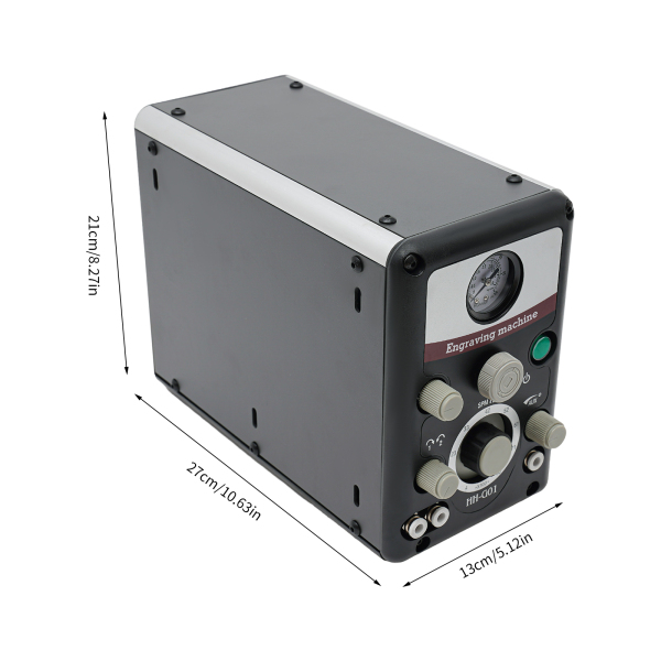 Máquina de grabado neumática por impacto, Máquina de grabado neumática, Velocidad del mango: 400-8000RPM, 27*13*21cm, Negro Máquina de grabado neumática por impacto, Máquina de grabado neumática, Velocidad del mango: 400-8000RPM, 27*13*21cm, Negro