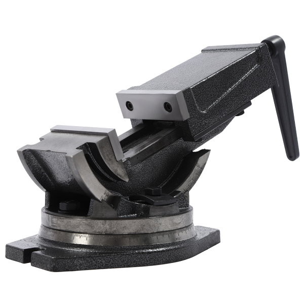 Tornillo de banco de 100 mm, alta precisión, inclinable 90°, para ingenieros