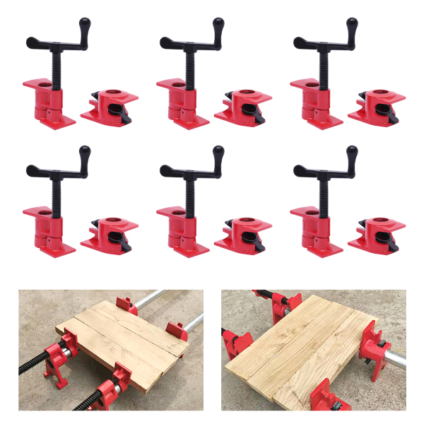 Juego de 6 abrazaderas de tornillo para tubos Abrazaderas de tornillo para tubos de 3/4 de pulgada 26,5 mm