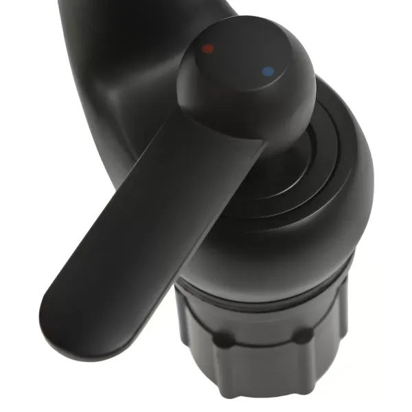 Grifo de baño en cascada, negro, grifo de lavabo moderno, lavabo de latón, grifo mezclador monomando, frío y caliente para baño Grifo de baño en cascada, negro, grifo de lavabo moderno, lavabo de latón, grifo mezclador monomando, frío y caliente para baño