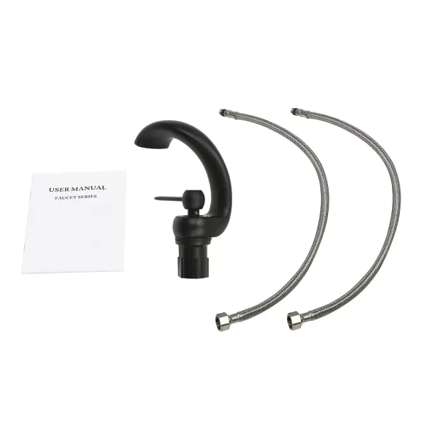 Grifo de baño en cascada, negro, grifo de lavabo moderno, lavabo de latón, grifo mezclador monomando, frío y caliente para baño