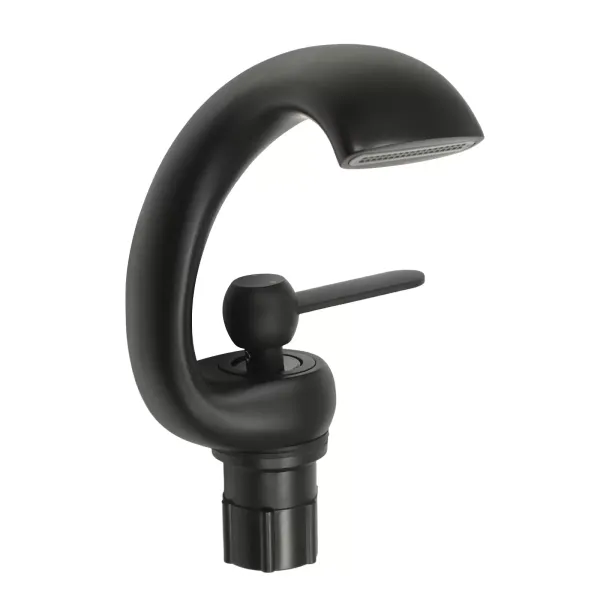 Grifo de baño en cascada, negro, grifo de lavabo moderno, lavabo de latón, grifo mezclador monomando, frío y caliente para baño