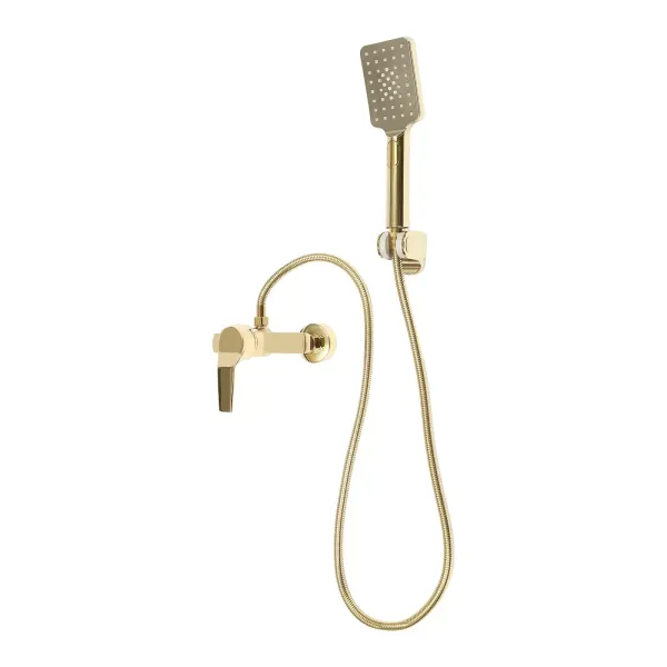 Grifo para bañera con ducha de mano de 3 funciones - Grifería para bañera, juego de ducha, mezclador monomando para bañera, latón, estilo moderno
