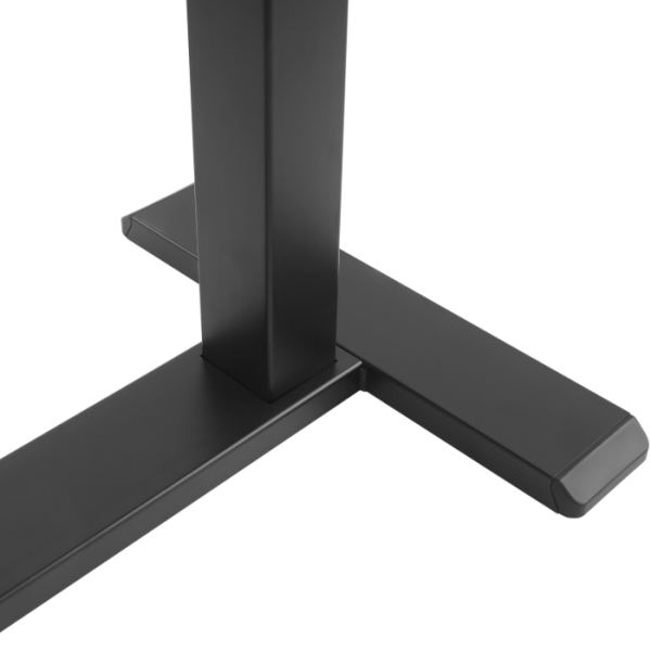 Escritorio móvil de pie, mesita de noche ajustable, escritorio elevable, versión derecha (reversible a la izquierda) - Negro