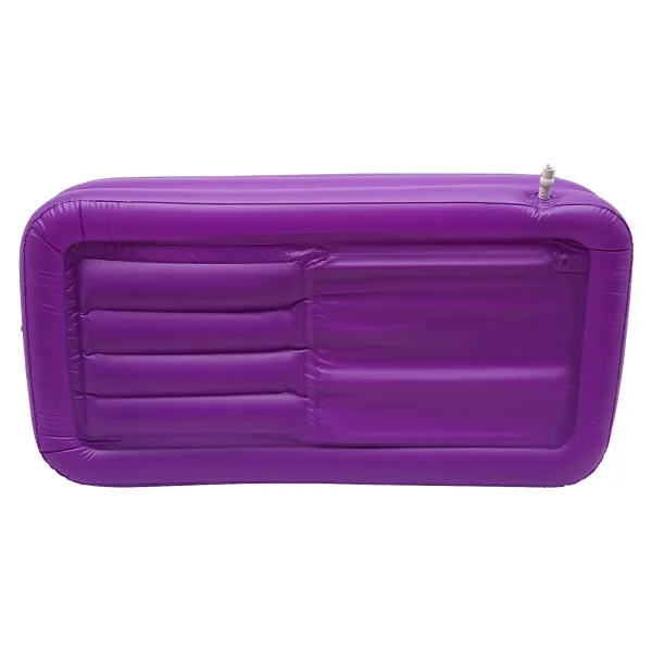 Bañera plegable para adultos, 180 x 98 x 55 cm, inflable, para adultos, spa o bañera, móvil independiente, para baño caliente/helado, lila y blanco Bañera plegable para adultos, 180 x 98 x 55 cm, inflable, para adultos, spa o bañera, móvil independiente, para baño caliente/helado, lila y blanco