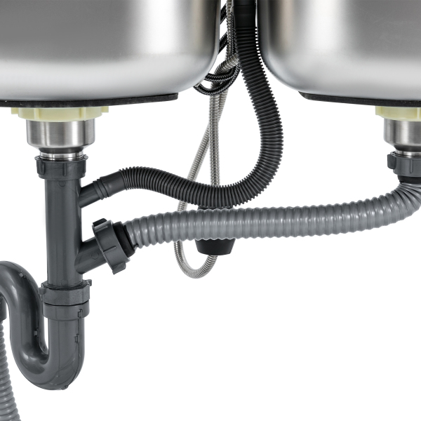 Fregadero de doble cubeta, fregadero comercial para restaurantes, fregadero de acero inoxidable para uso general Fregadero de doble cubeta, fregadero comercial para restaurantes, fregadero de acero inoxidable para uso general