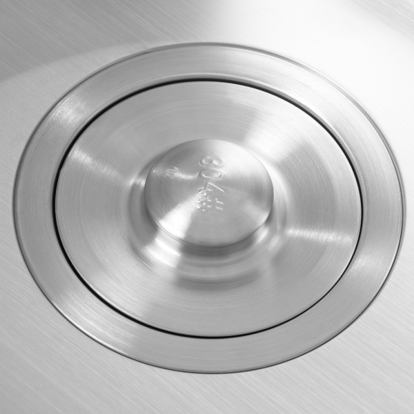 Lavabo independiente, fregadero de acero inoxidable, fregadero comercial con grifo de agua fría, Grifo giratorio de 360°