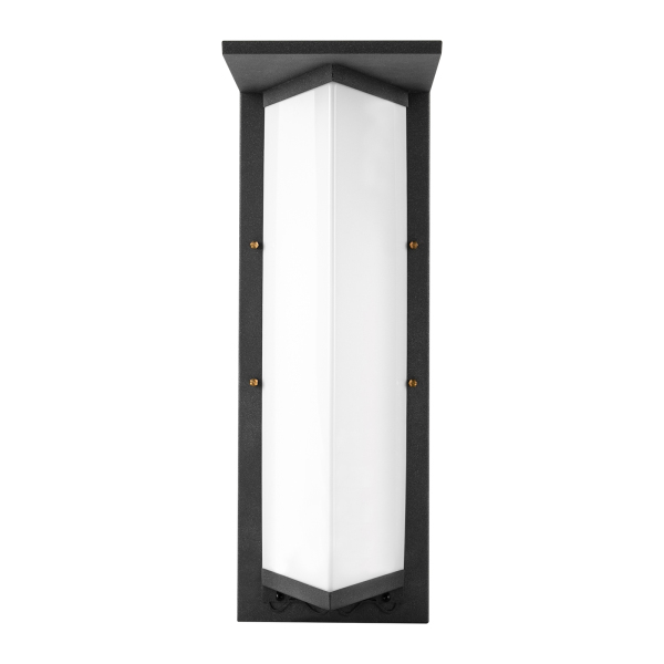Lámpara de pared de exterior, Lámpara de pared, Iluminación de pared, 12W, Negro