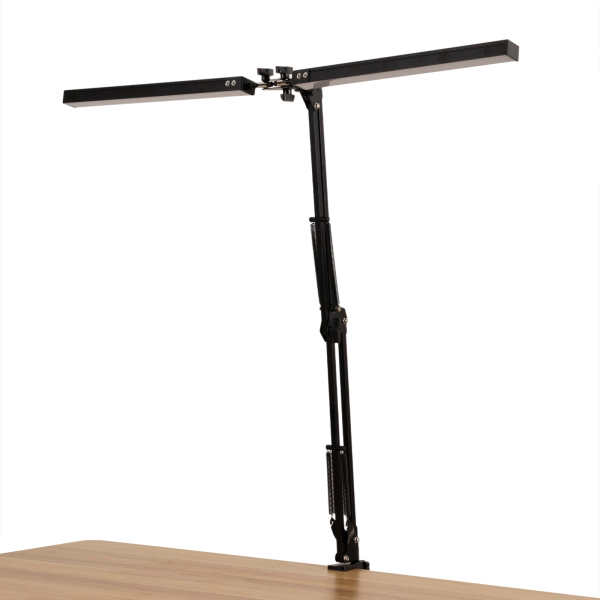 Lámpara de lectura de mesa, Lámpara de escritorio LED con pulsador, Lámpara de escritorio, Iluminación y brillo ajustables