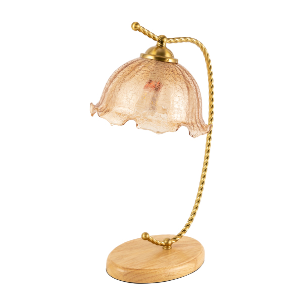 Lámpara de mesa en forma de flor, Lámpara de mesa de cabecera, Rango de iluminación: 5-8 metros cuadrados, 20*45 cm
