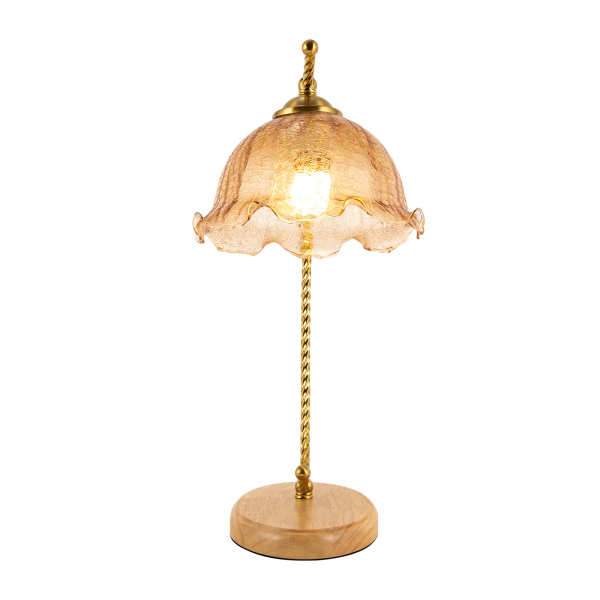 Lámpara de mesa en forma de flor, Lámpara de mesa de cabecera, Rango de iluminación: 5-8 metros cuadrados, 20*45 cm Lámpara de mesa en forma de flor, Lámpara de mesa de cabecera, Rango de iluminación: 5-8 metros cuadrados, 20*45 cm