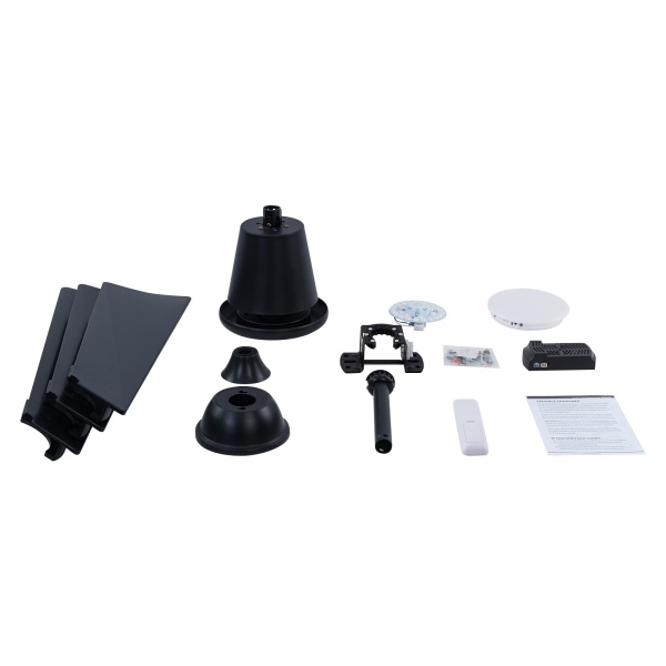 Lámpara de ventilador de techo con control remoto, Lámpara de ventilador de techo moderna negra
