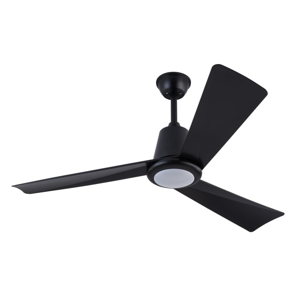 Lámpara de ventilador de techo con control remoto, Lámpara de ventilador de techo moderna negra