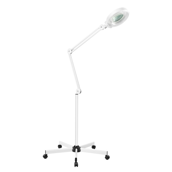 CNCEST Lámpara con lupa LED de 8 dioptrías, con luz, luz fría, lámpara de cosmética, brazo giratorio