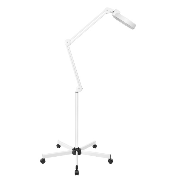 CNCEST Lámpara con lupa LED de 8 dioptrías, con luz, luz fría, lámpara de cosmética, brazo giratorio