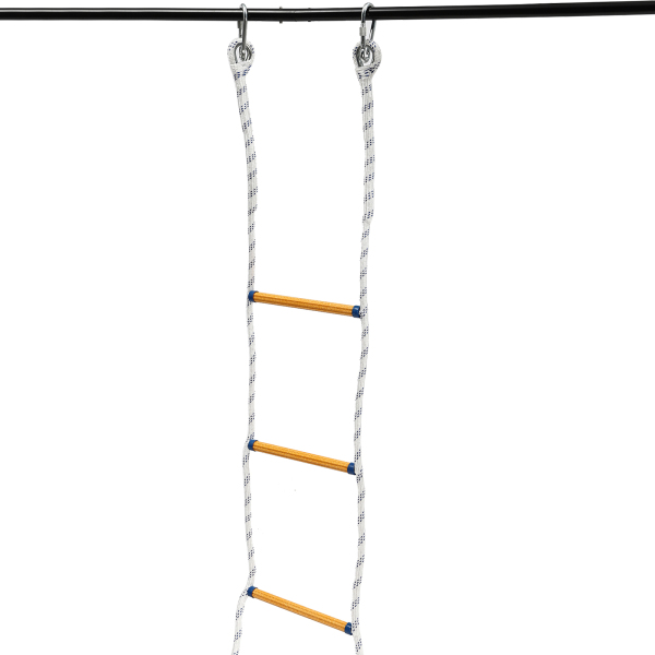 Escalera de rescate de cuerda de 5 m, multiusos, para emergencias, resistente y de uso rápido en caso de incendio.