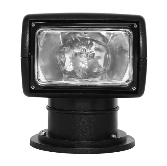 Reflector para yates 12V 100W, reflector con control remoto, foco marino, negro