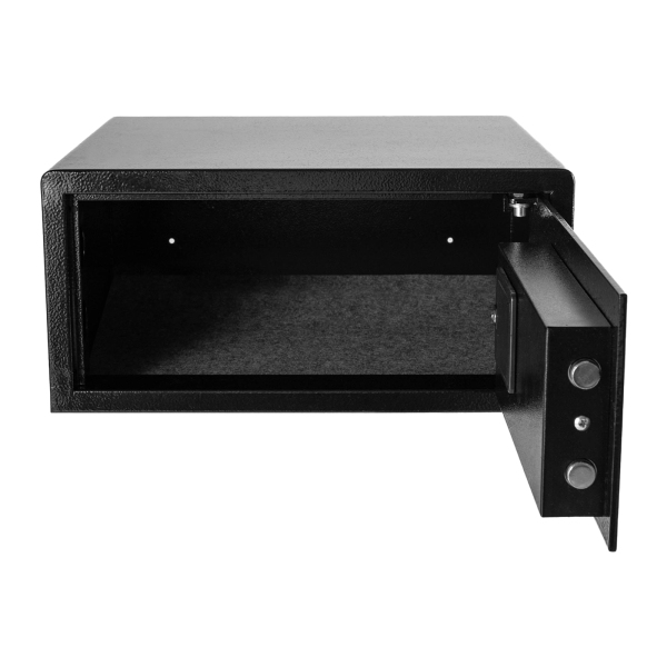 Caja fuerte electrónica para el hogar, Caja fuerte, Armario con teclado de seguridad, 42*37*20cm, Negro