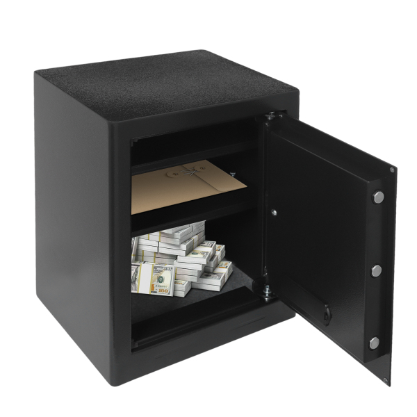 9-S45EFK Caja Fuerte Grande, Caja Fuerte para el Hogar, Caja Fuerte para Uso Doméstico - Acero al Carbono Q195 Negro