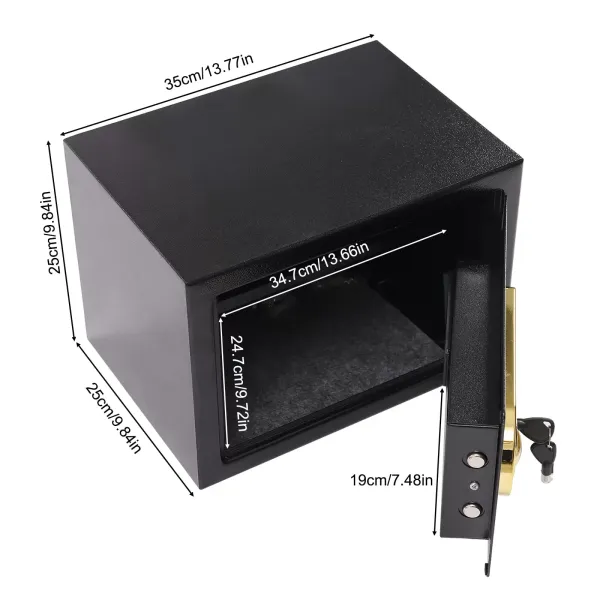 Armario de protección de valor Q235 de acero al carbono con cerradura de combinación electrónica de 22 l