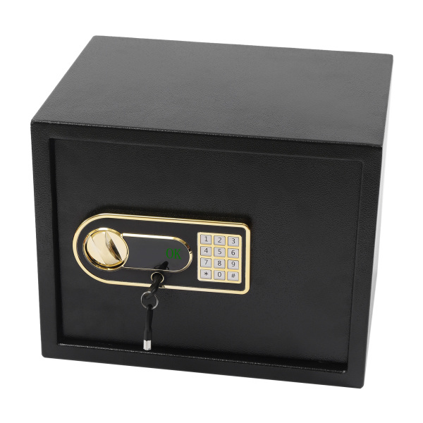 Caja fuerte digital de 30 l, resistente al fuego, resistente al agua, con estante extraíble, sistema de alarma (30 l, 37 x 31 x 30 cm)