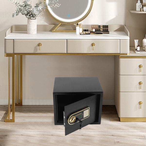 Caja fuerte digital de 30 l, resistente al fuego, resistente al agua, con estante extraíble, sistema de alarma (30 l, 37 x 31 x 30 cm)