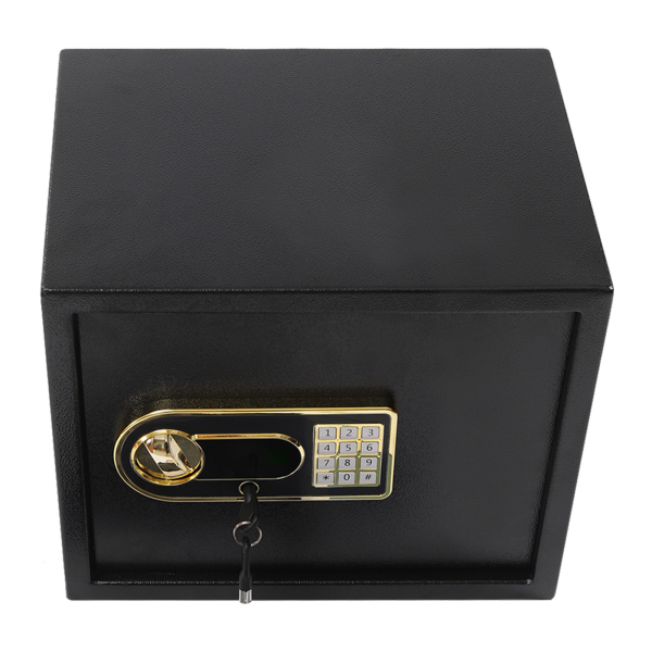 Caja fuerte digital de 30 l, resistente al fuego, resistente al agua, con estante extraíble, sistema de alarma (30 l, 37 x 31 x 30 cm)