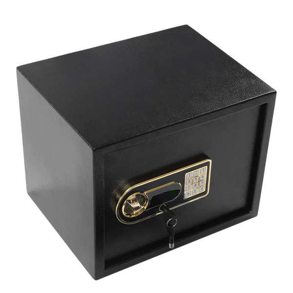 Caja fuerte digital de 30 l, resistente al fuego, resistente al agua, con estante extraíble, sistema de alarma (30 l, 37 x 31 x 30 cm)