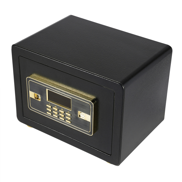 Caja fuerte, 35*25*25cm caja fuerte electrónica con bolsa de dinero, caja fuerte digital para el hogar con teclado, luz LCD